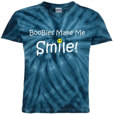 Boobies Make Me Smile Kids Tie-Dye T-Shirt