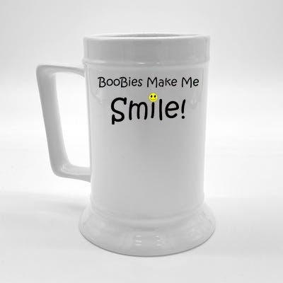 Boobies Make Me Smile Beer Stein