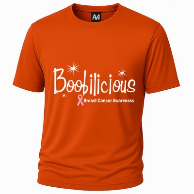 Boobilicious Breast Cancer Awareness Cooling Performance Crew T-Shirt