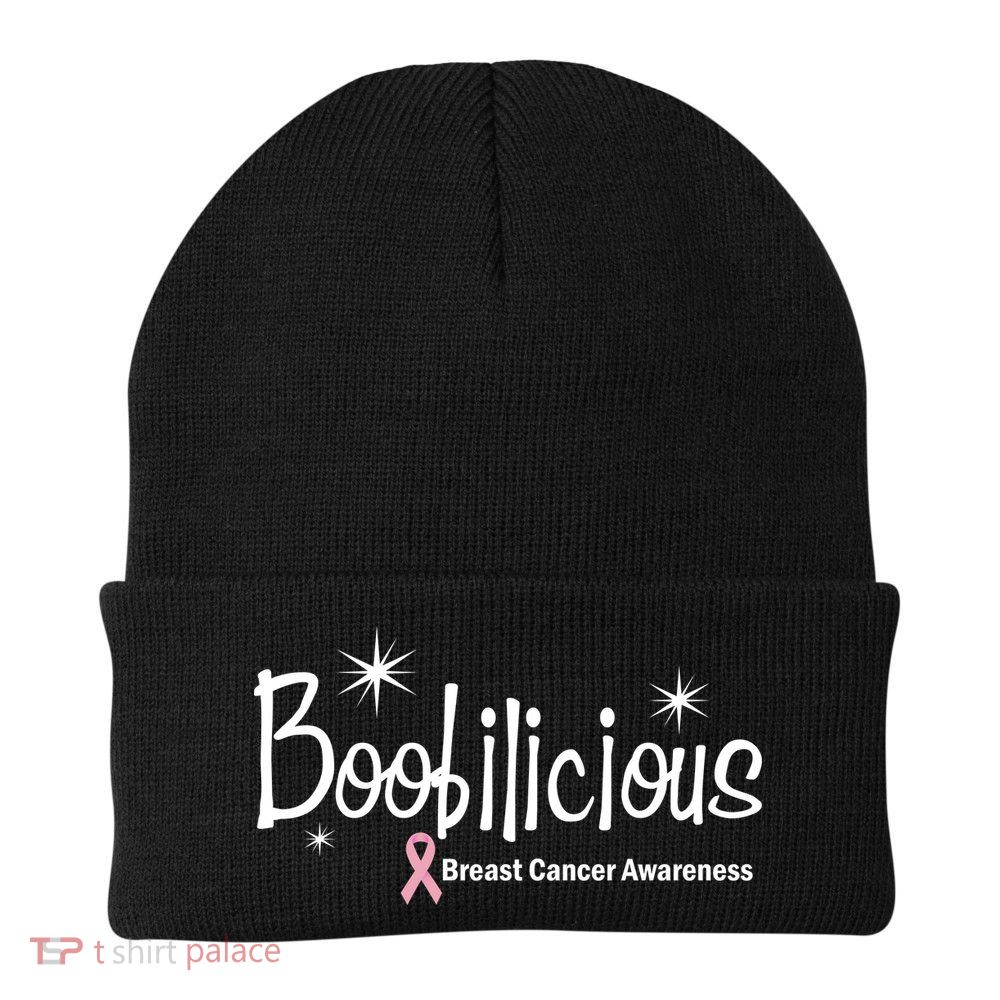 Boobilicious Breast Cancer Awareness Beanie