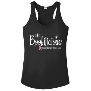 Boobilicious Breast Cancer Awareness Ladies PosiCharge Competitor Racerback Tank