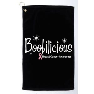 Boobilicious Breast Cancer Awareness Platinum Collection Golf Towel