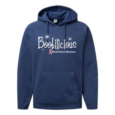 Boobilicious Breast Cancer Awareness Performance Fleece Hoodie