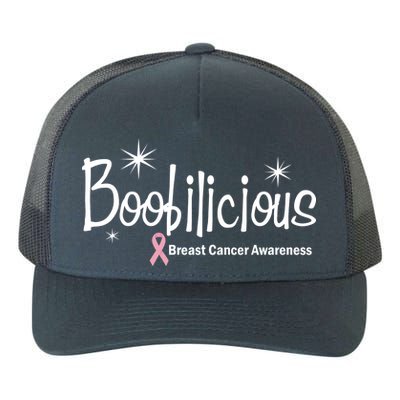 Boobilicious Breast Cancer Awareness Yupoong Adult 5-Panel Trucker Hat