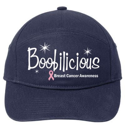 Boobilicious Breast Cancer Awareness 7-Panel Snapback Hat