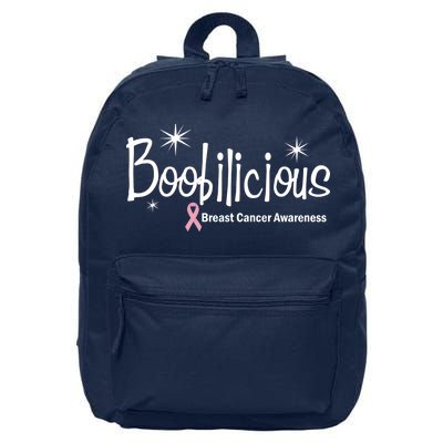 Boobilicious Breast Cancer Awareness 16 in Basic Backpack