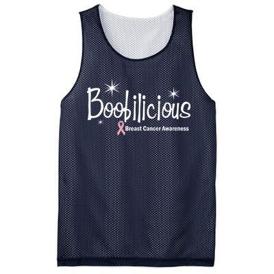 Boobilicious Breast Cancer Awareness Mesh Reversible Basketball Jersey Tank