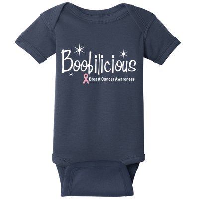 Boobilicious Breast Cancer Awareness Baby Bodysuit