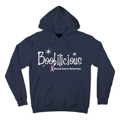 Boobilicious Breast Cancer Awareness Tall Hoodie