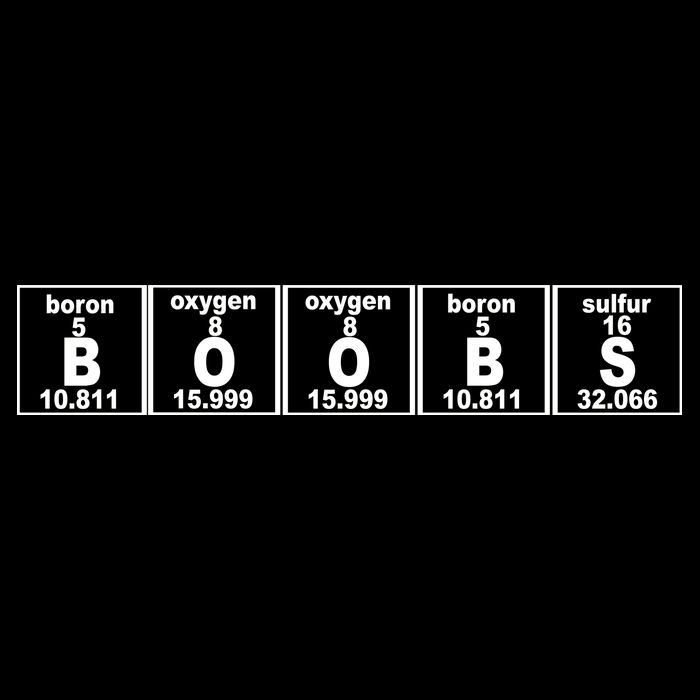 Boobs Breasts Periodic Table City Backpack