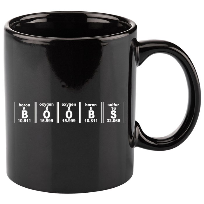 Boobs Breasts Periodic Table 11oz C Handle Ceramic Mug