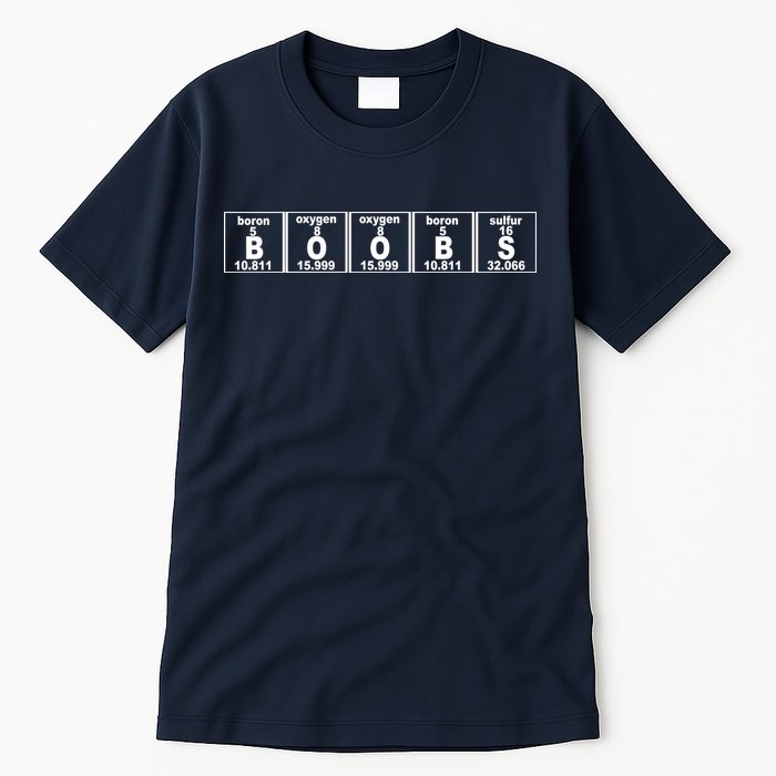 Boobs Breasts Periodic Table Tall T-Shirt