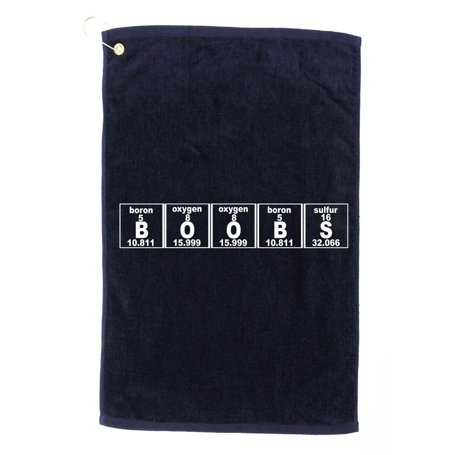Boobs Breasts Periodic Table Golf Towel