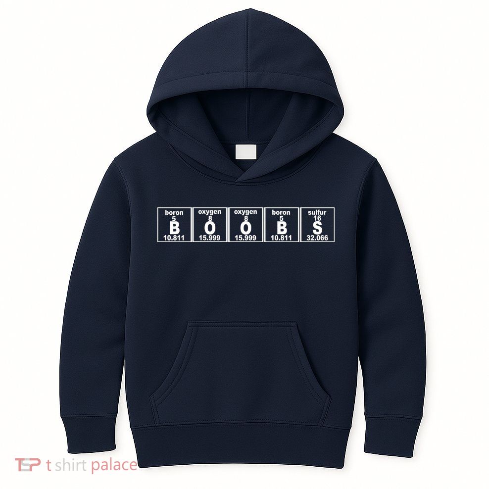 Boobs Breasts Periodic Table Kids Hoodie