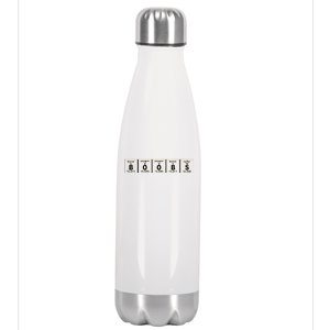 Boobs Breasts Periodic Table Stainless Steel Insulated Water Bottle