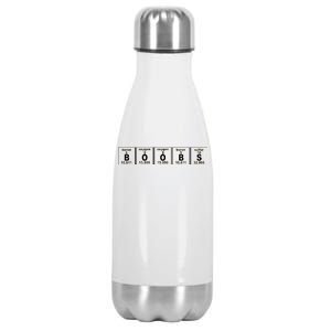 Boobs Breasts Periodic Table Stainless Steel Insulated Water Bottle