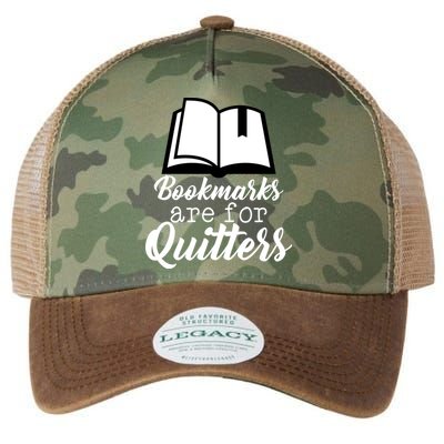 Book Lovers - Bookmarks Are For Quitters Legacy Tie Dye Trucker Hat