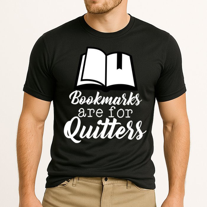 Book Lovers - Bookmarks Are For Quitters Cooling Performance Crew T-Shirt