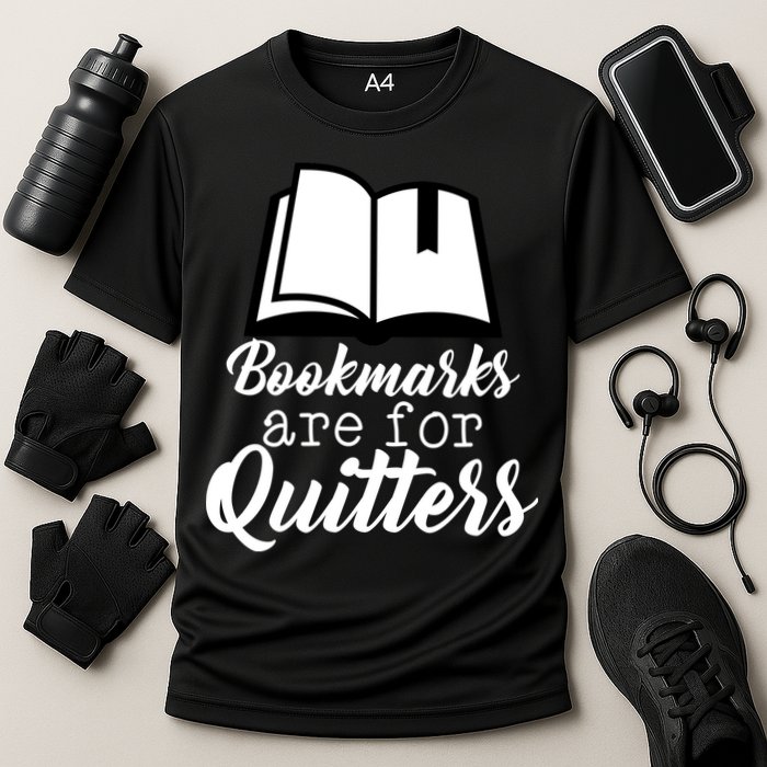 Book Lovers - Bookmarks Are For Quitters Cooling Performance Crew T-Shirt