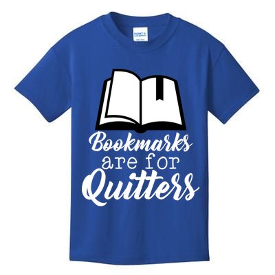 Book Lovers - Bookmarks Are For Quitters Kids T-Shirt