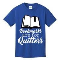 Book Lovers - Bookmarks Are For Quitters Kids T-Shirt