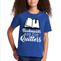Book Lovers - Bookmarks Are For Quitters Kids T-Shirt