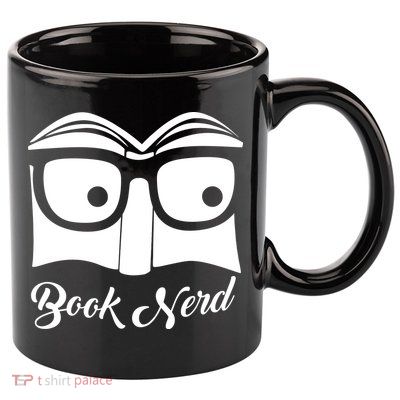 Book Nerd 11oz C Handle Ceramic Mug