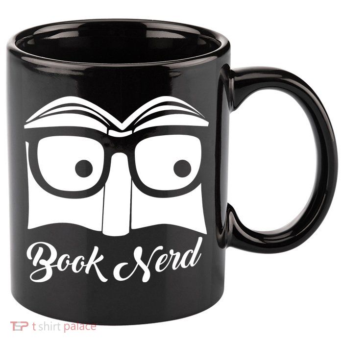 Book Nerd 11oz C Handle Ceramic Mug