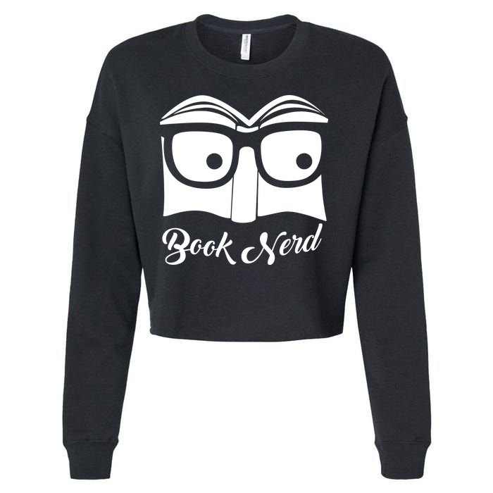 Book Nerd Cropped Pullover Crew