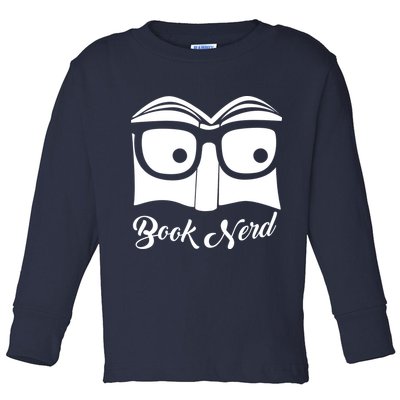 Book Nerd Toddler Long Sleeve Shirt
