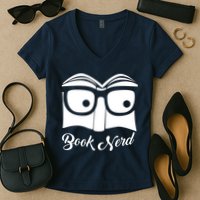 Book Nerd Women's V-Neck T-Shirt