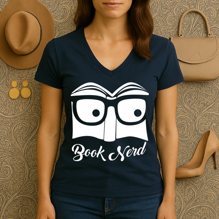 Book Nerd Women's V-Neck T-Shirt