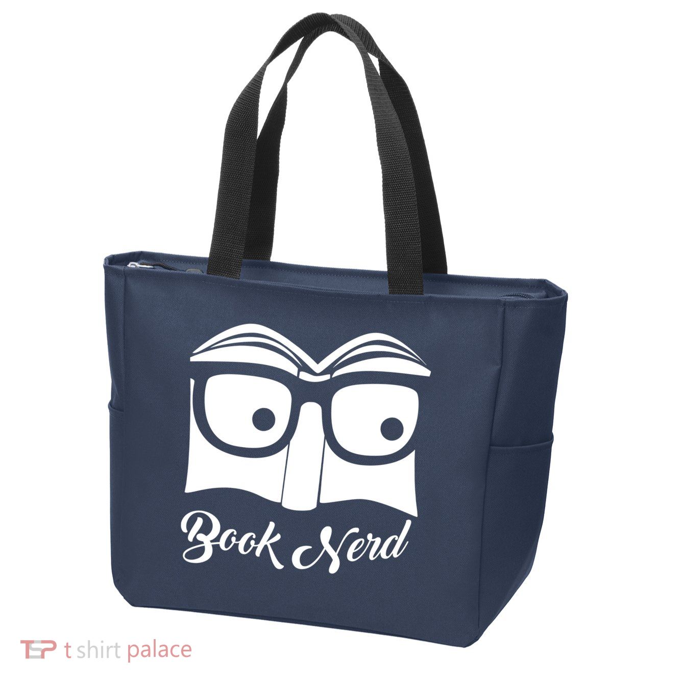 Book Nerd Zip Tote Bag