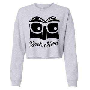 Book Nerd Cropped Pullover Crew