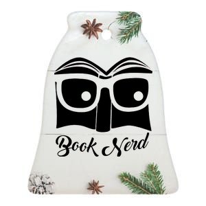 Book Nerd Ceramic Bell Ornament