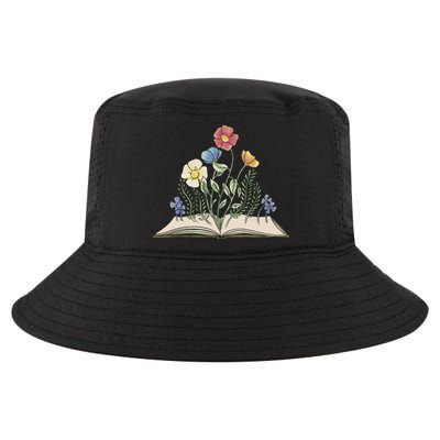 Book With Flowers Cool Comfort Performance Bucket Hat