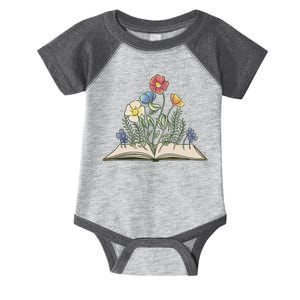 Book With Flowers Infant Baby Jersey Bodysuit