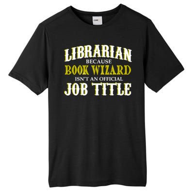 Book Wizard Librarian Tall Fusion ChromaSoft Performance T-Shirt