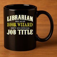 Book Wizard Librarian 11oz C Handle Ceramic Mug