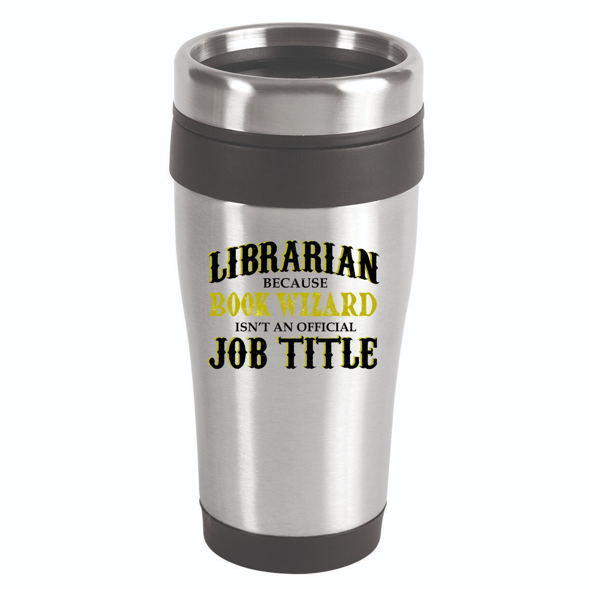 Book Wizard Librarian 16oz Travel Tumbler