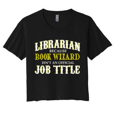 Book Wizard Librarian Crop Top