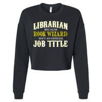 Book Wizard Librarian Cropped Pullover Crew