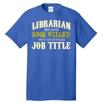 Book Wizard Librarian Tall T-Shirt