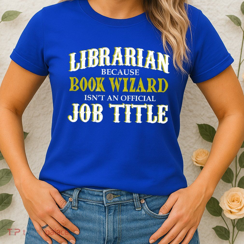 Book Wizard Librarian Womens T-Shirt