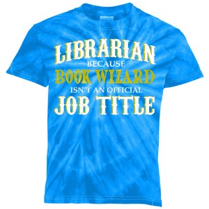 Book Wizard Librarian Kids Tie-Dye T-Shirt