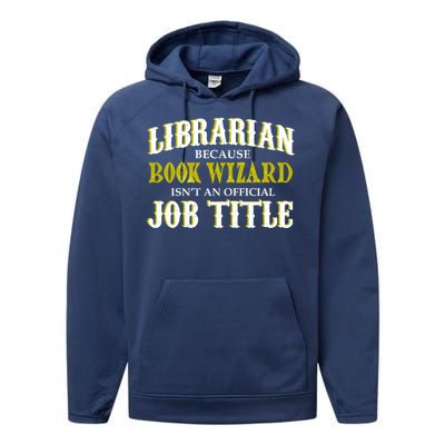 Book Wizard Librarian Performance Fleece Hoodie