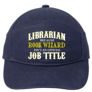 Book Wizard Librarian 7-Panel Snapback Hat