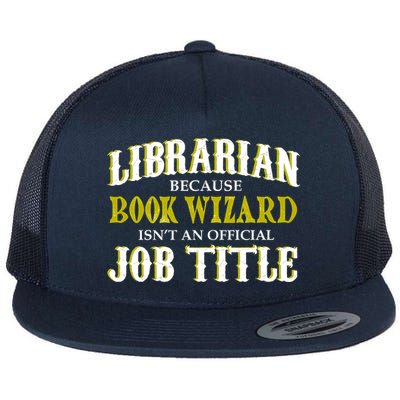 Book Wizard Librarian Flat Bill Trucker Hat