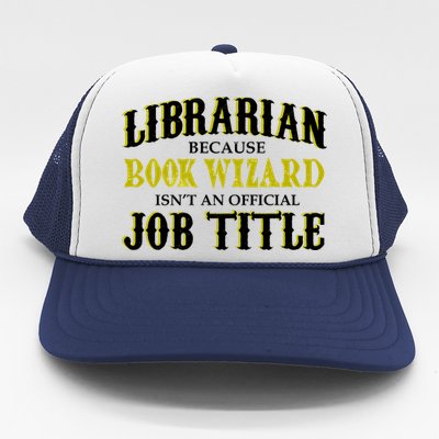 Book Wizard Librarian Trucker Hat