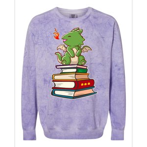 Book-Wrym Kawii Dragon Colorblast Crewneck Sweatshirt